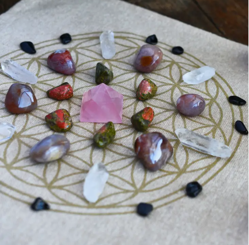 Crystal / Divination Wooden Grid