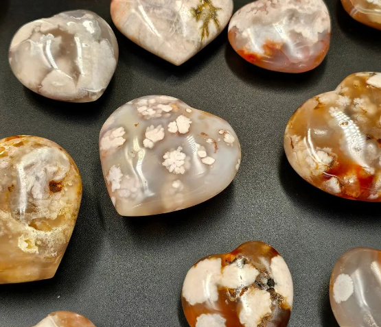 Crystal Heart - Flower Agate