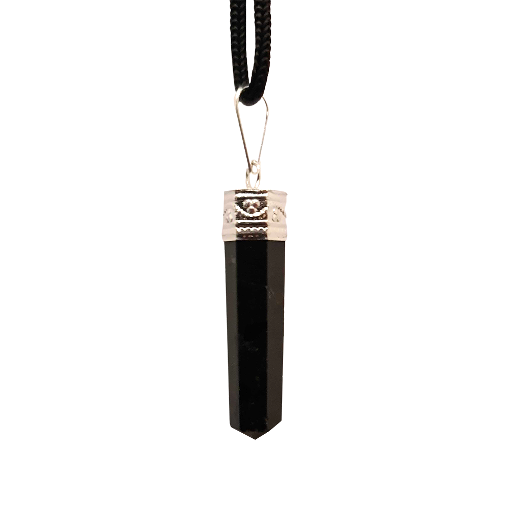 Crystal Pendant - Pencil - Black Tourmaline