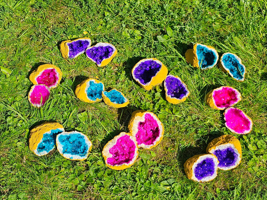 Dyed Crystal Geode - Large