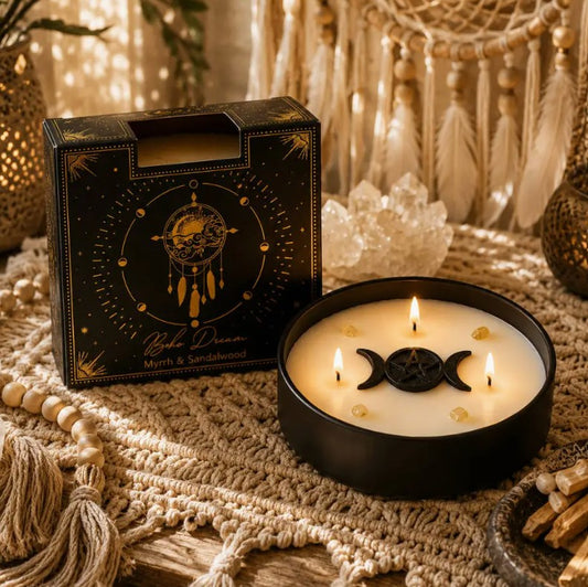 Esoteric Dreams - Crystal Candle - Boho Dreams