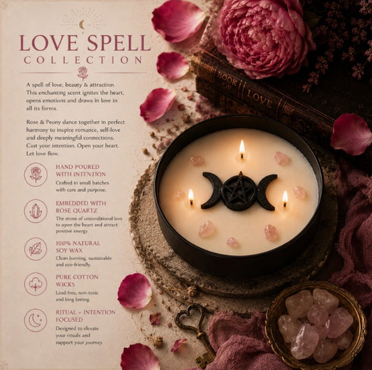 Esoteric Dreams - Crystal Candle - Love Spell
