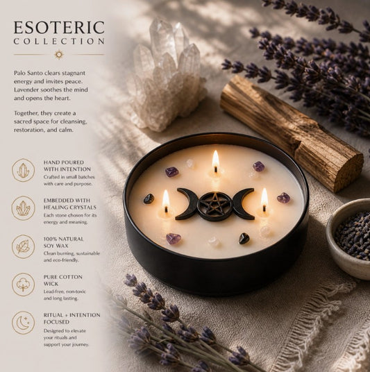 Esoteric Dreams - Crystal Candle - Purifying Moon