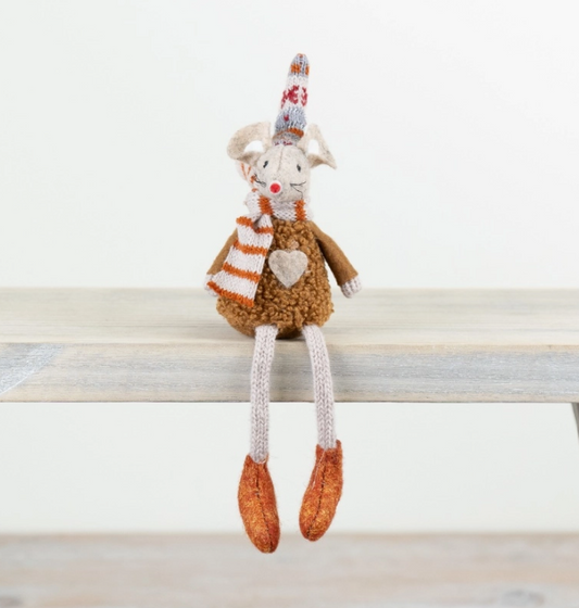 Autumn - 16cm Seated Fabric Mouse