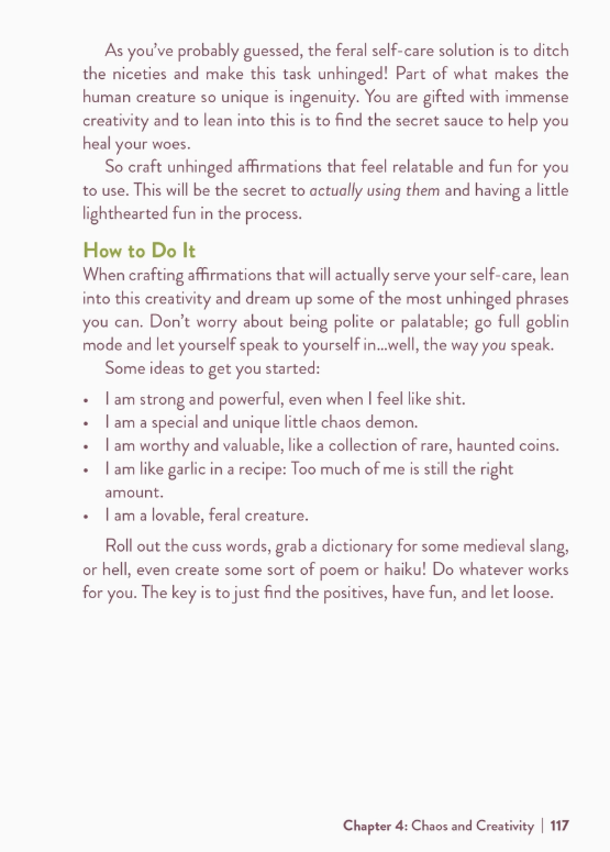 Feral Self-Care by Mandi Em