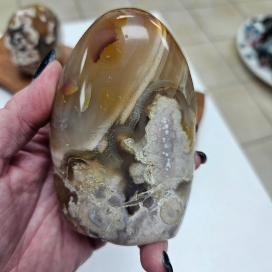 Crystal Freeform - Flower Agate