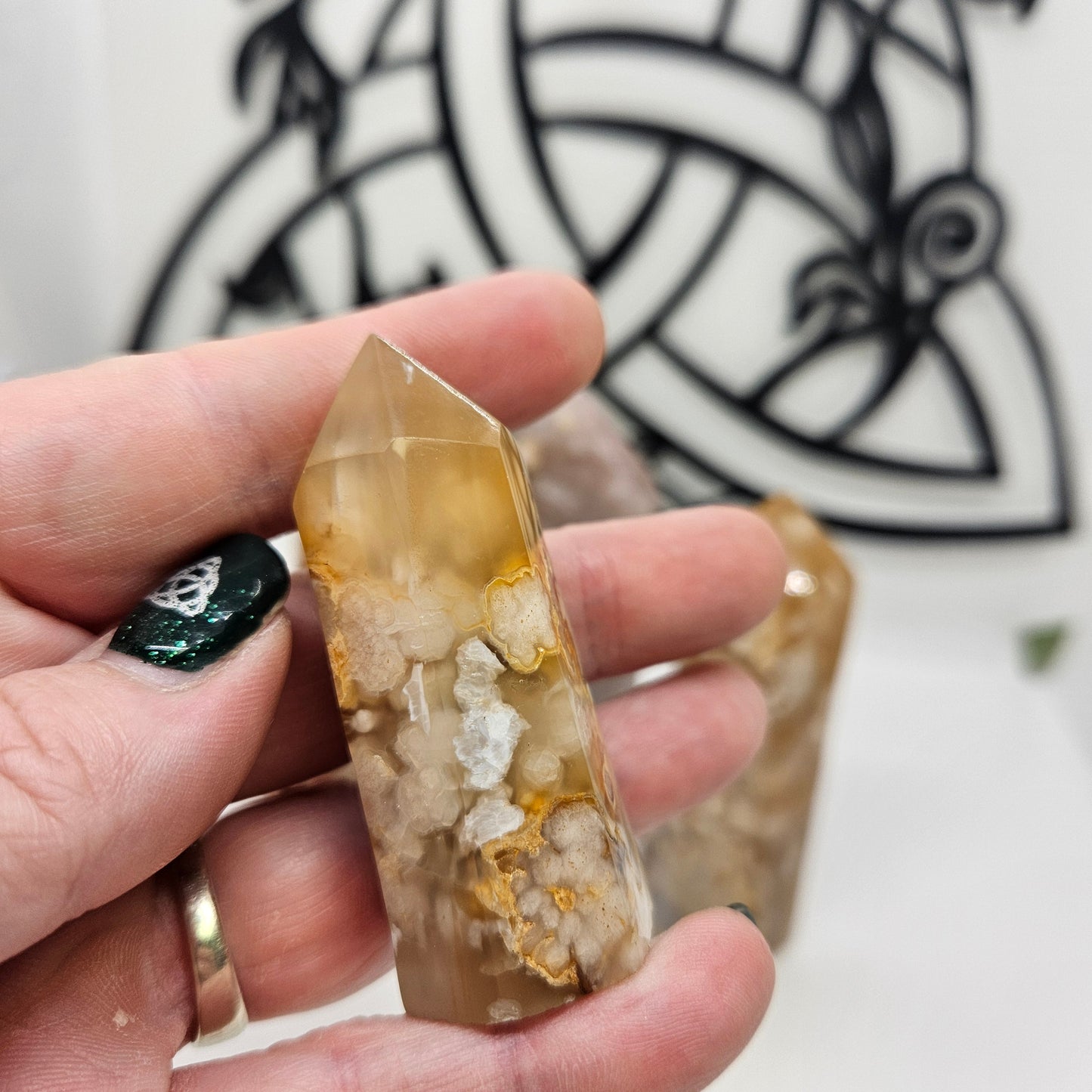 Crystal Tower - Flower Agate