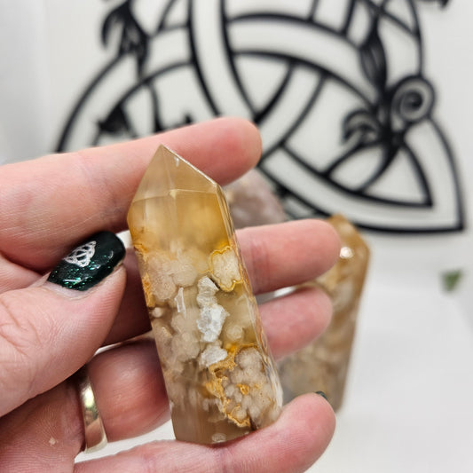 Crystal Tower - Flower Agate