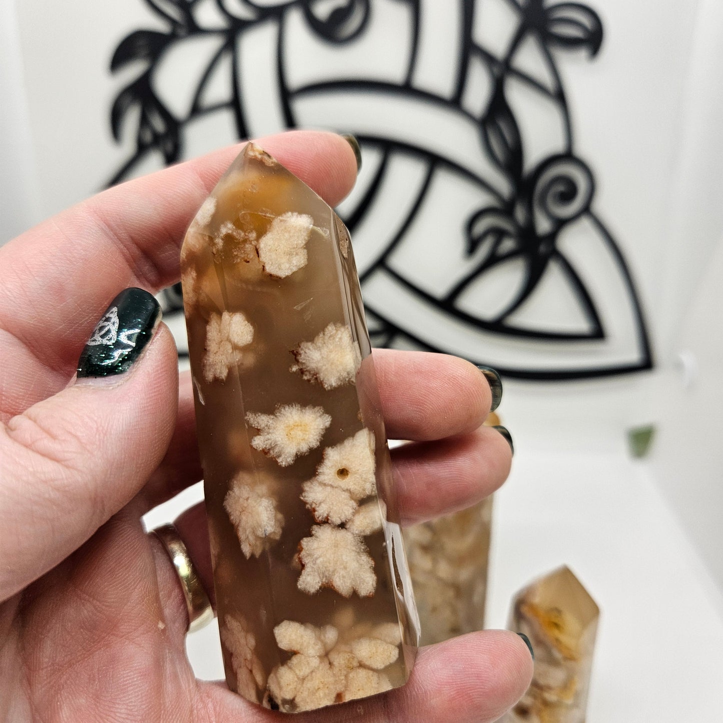 Crystal Tower - Flower Agate