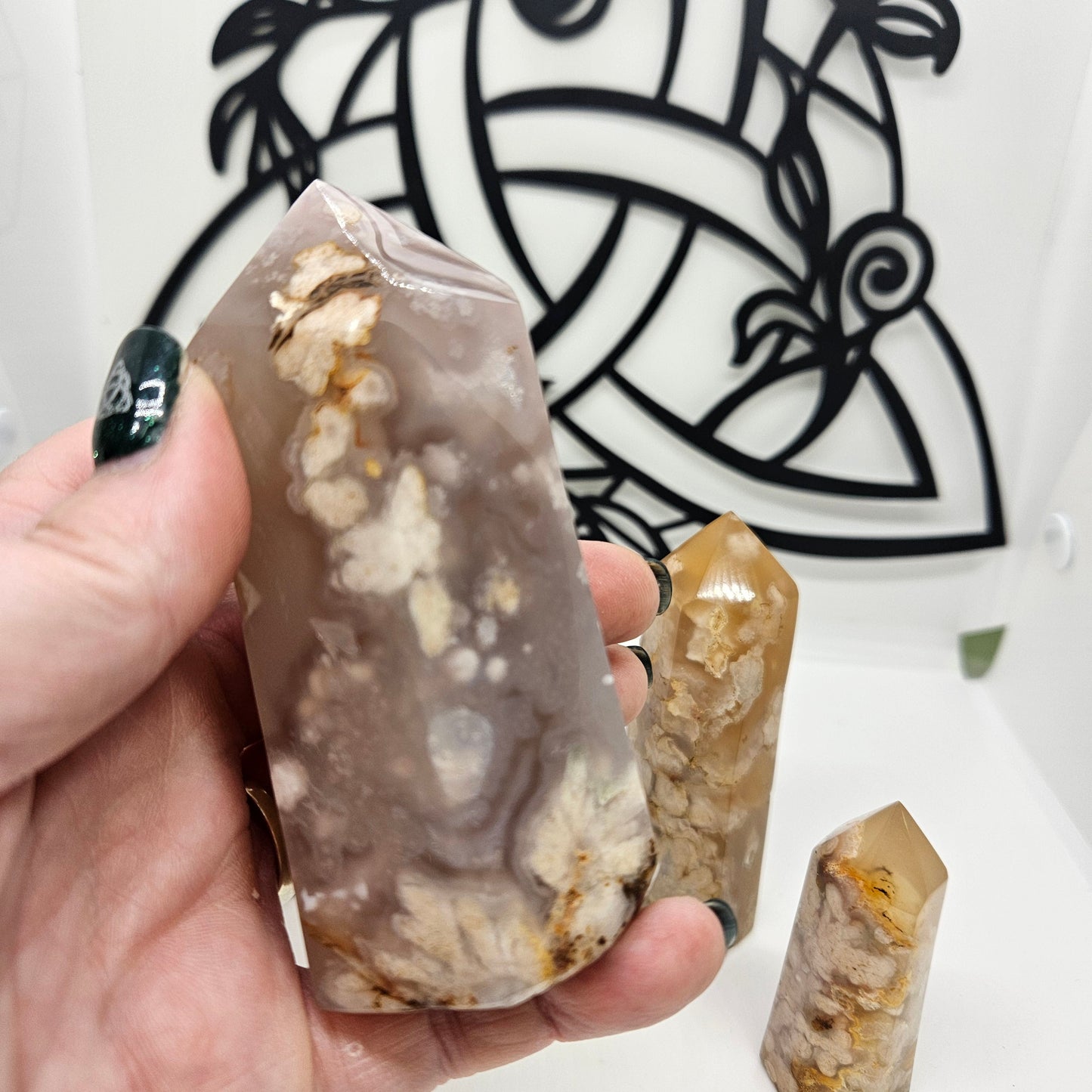 Crystal Tower - Flower Agate