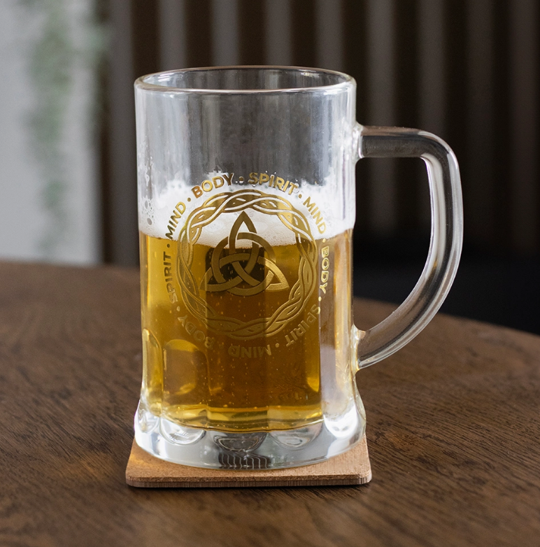 Glass Tankard - Celtic & Viking