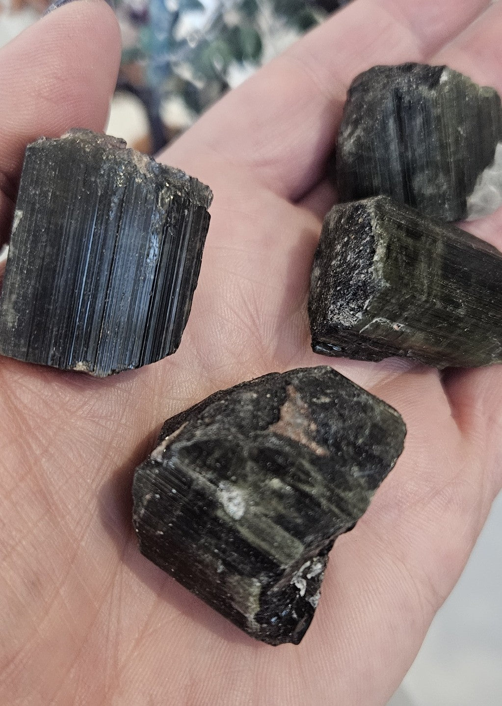 Crystals - Rough Cut - Green Tourmaline