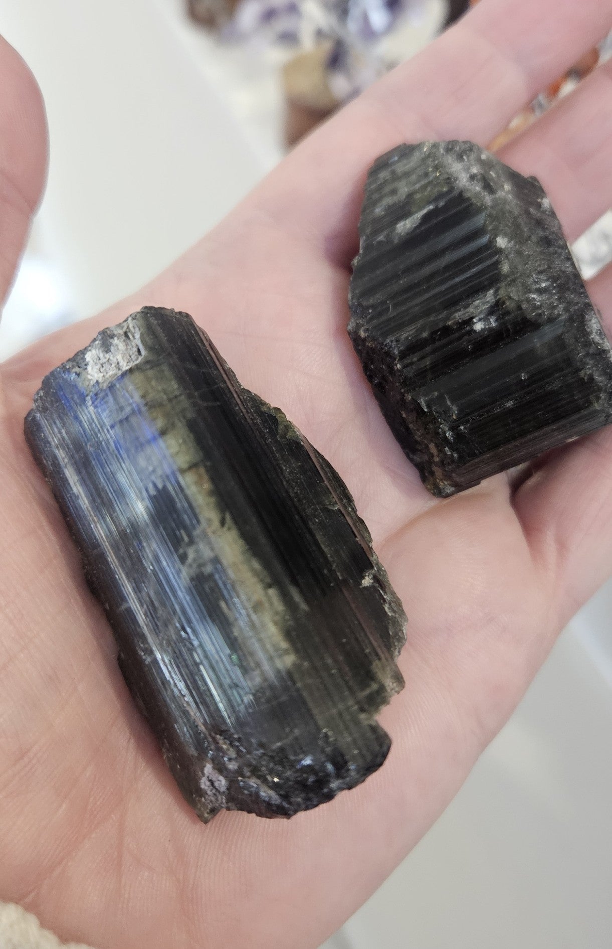 Crystals - Rough Cut - Green Tourmaline
