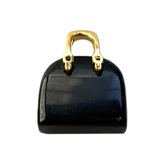 Crystals - Mini Handbag - Black Obsidian