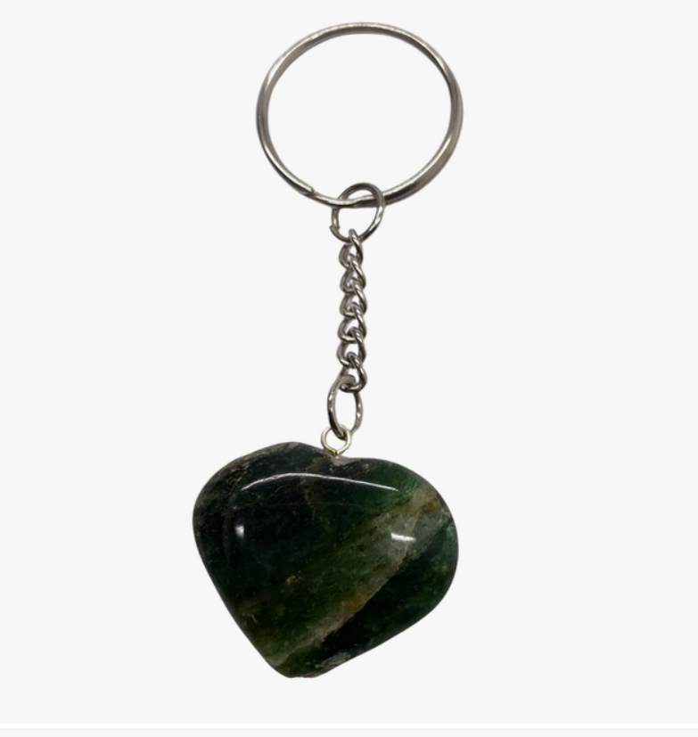 Crystal Heart Keyring