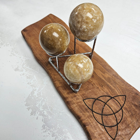 Crystal Sphere - Honey Calcite