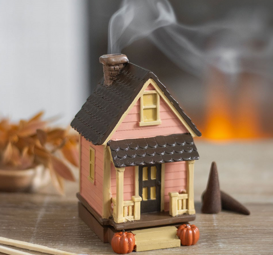 Incense Cone Burner - Pink Autumn House