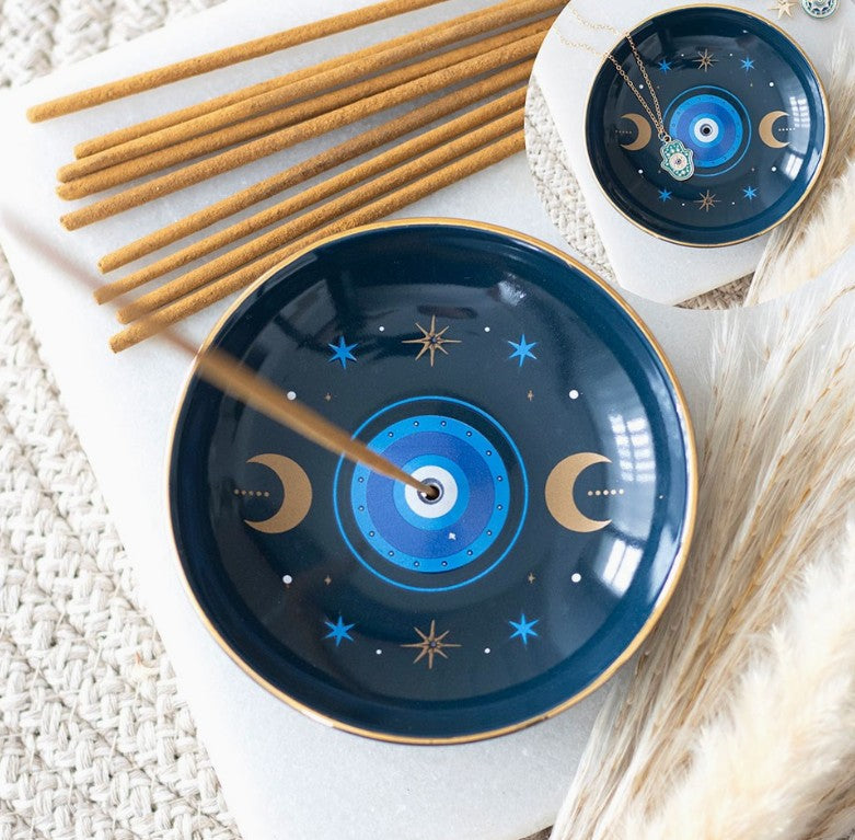 Incense Holder - All Seeing Eye (Blue)