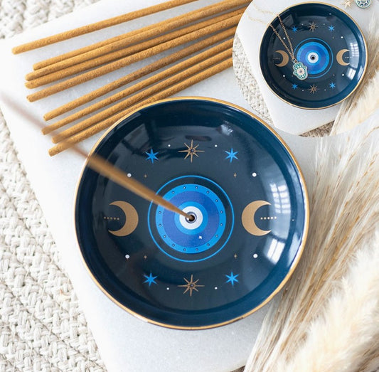 Incense Holder - All Seeing Eye (Blue)