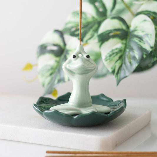 Incense Holder - Yoga Frog