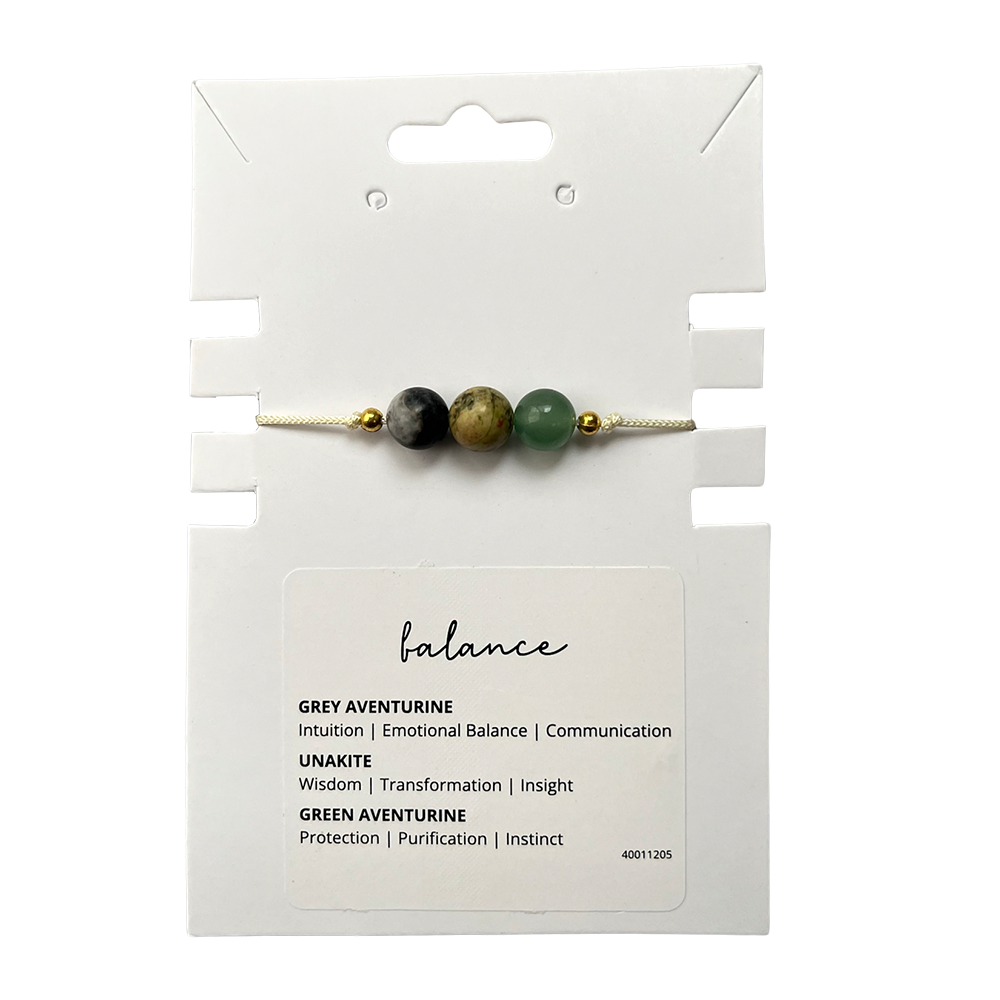 Triple Bead Crystal Bracelet - Intention Wish Bracelet
