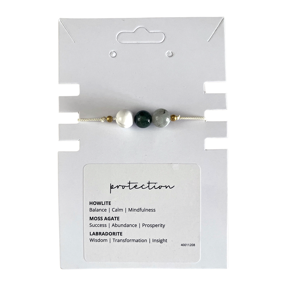 Triple Bead Crystal Bracelet - Intention Wish Bracelet