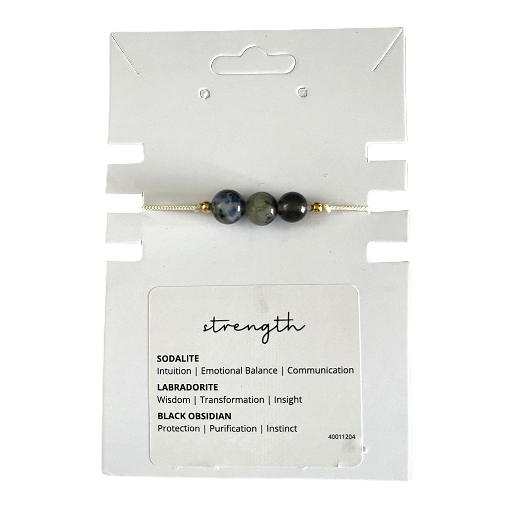 Triple Bead Crystal Bracelet - Intention Wish Bracelet