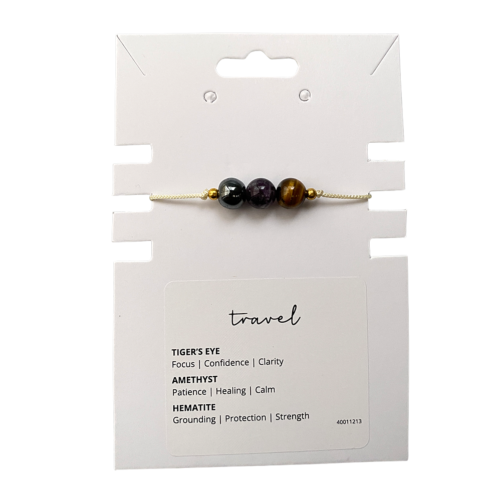 Triple Bead Crystal Bracelet - Intention Wish Bracelet