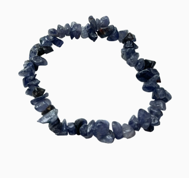 Crystal Chip Bracelet - Iolite