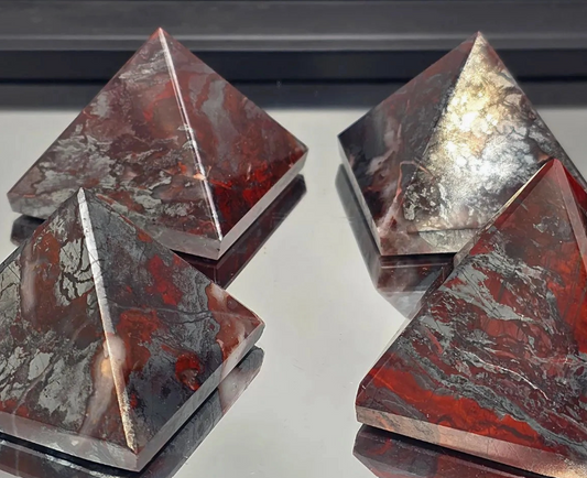 Crystal Pyramid - Jaspelite (Hematite & Jasper)