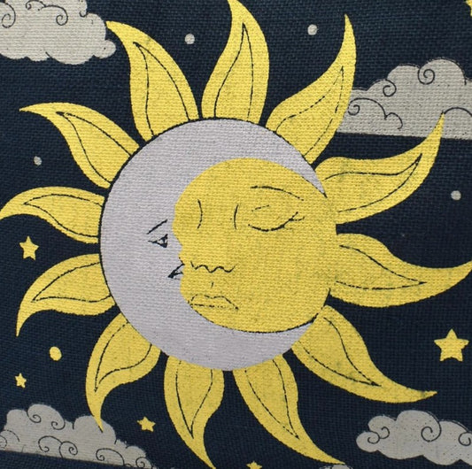 Jute Shopping Bag - Sun & Moon