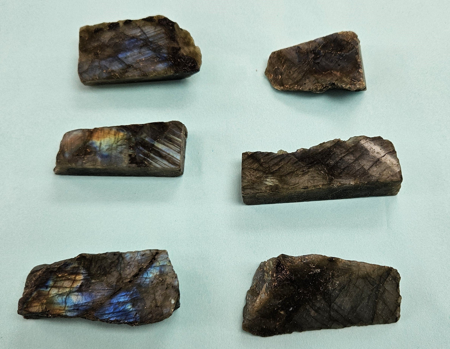 Labradorite Slices (1/2 polished)