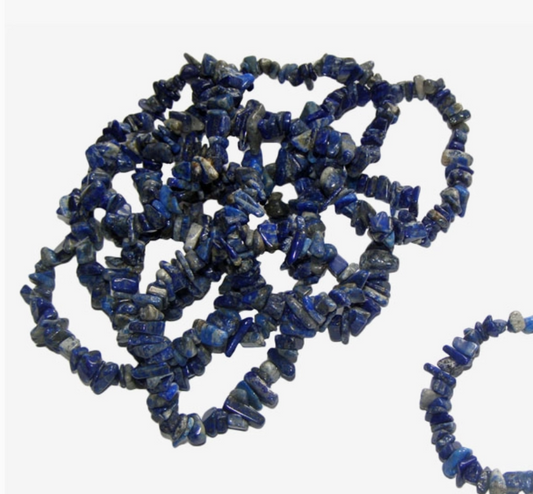 Crystal Chip Bracelet - Lapis Lazuli