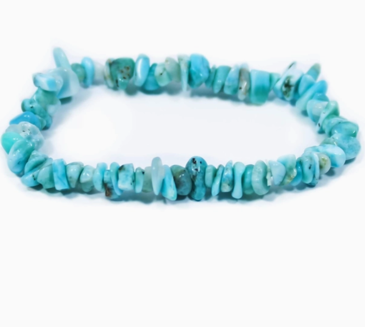 Crystal Chip Bracelet - Larimar