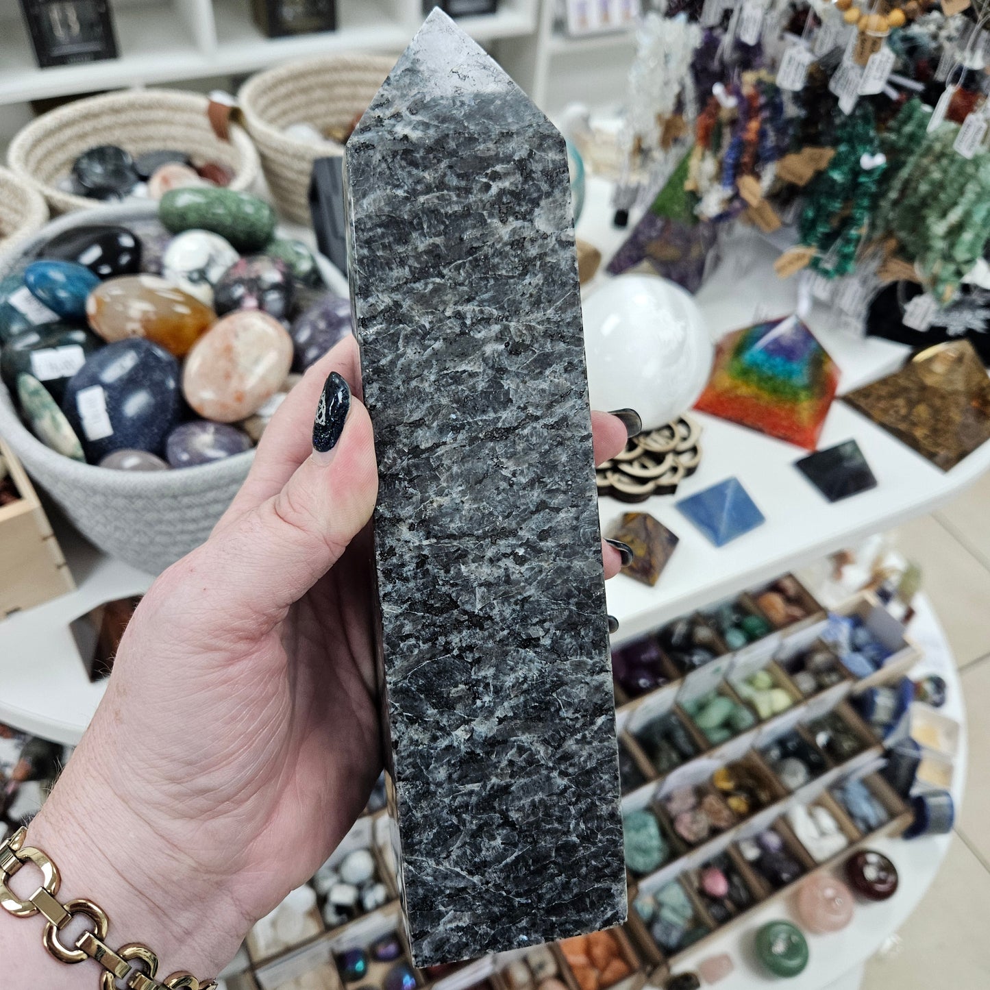 Crystal Tower - Larvikite