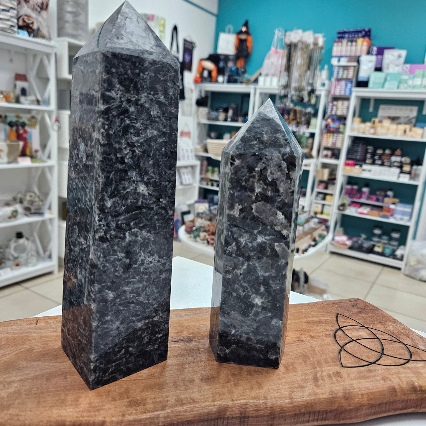 Crystal Tower - Larvikite