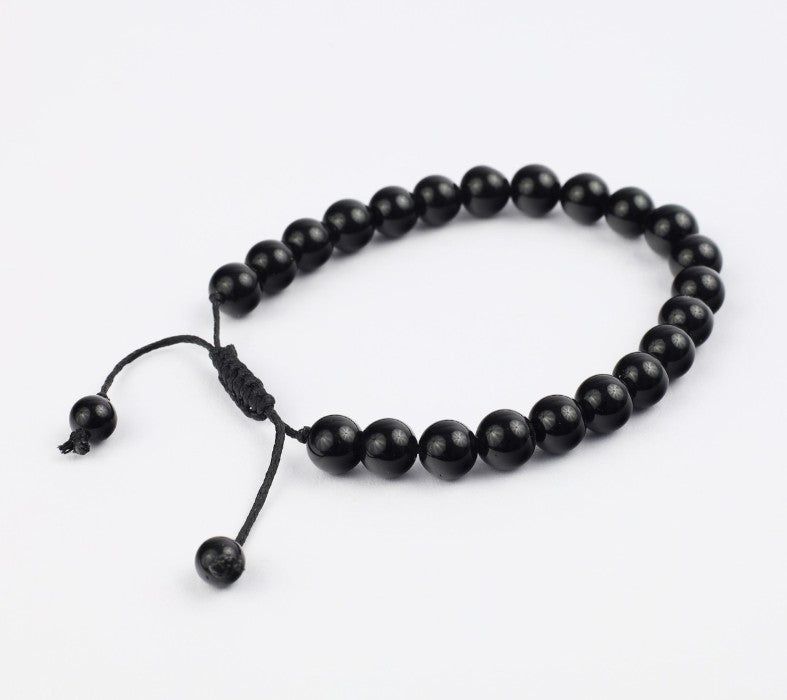 Macrame Crystal Bead Bracelet