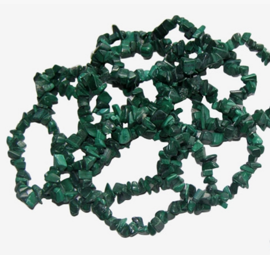 Crystal Chip Bracelet - Malachite