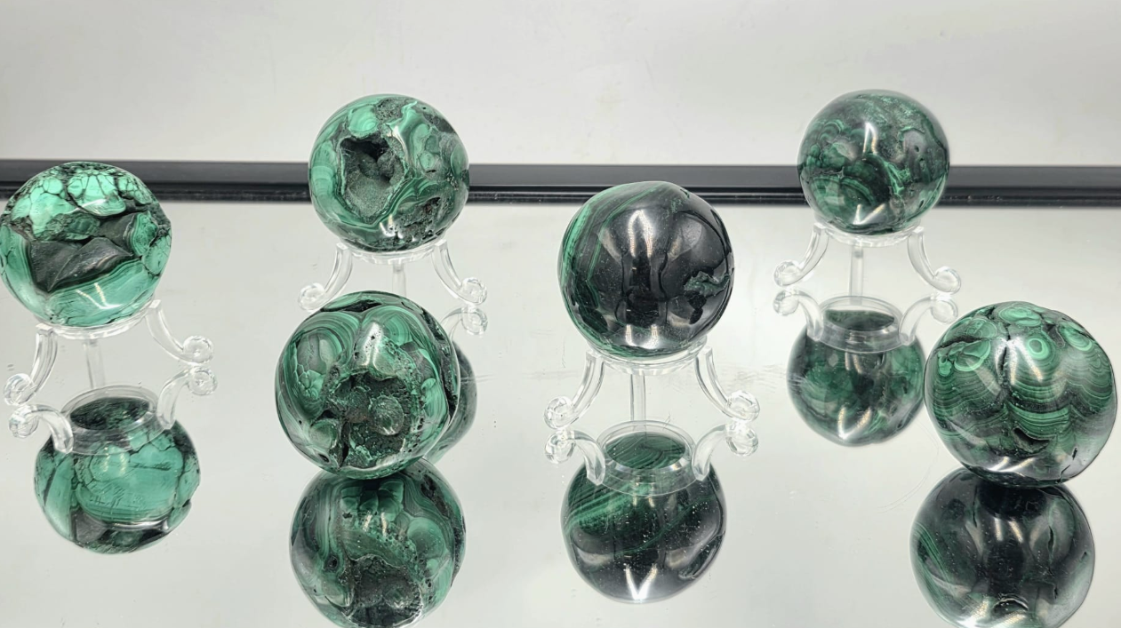 Crystal Sphere - Malachite