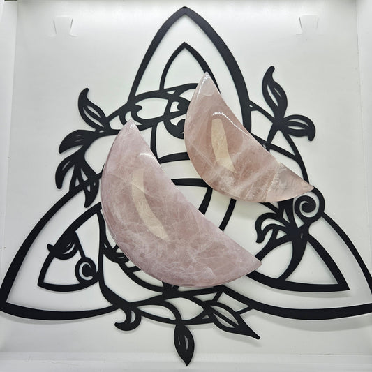 Crystals - Large Rose Quartz Moon