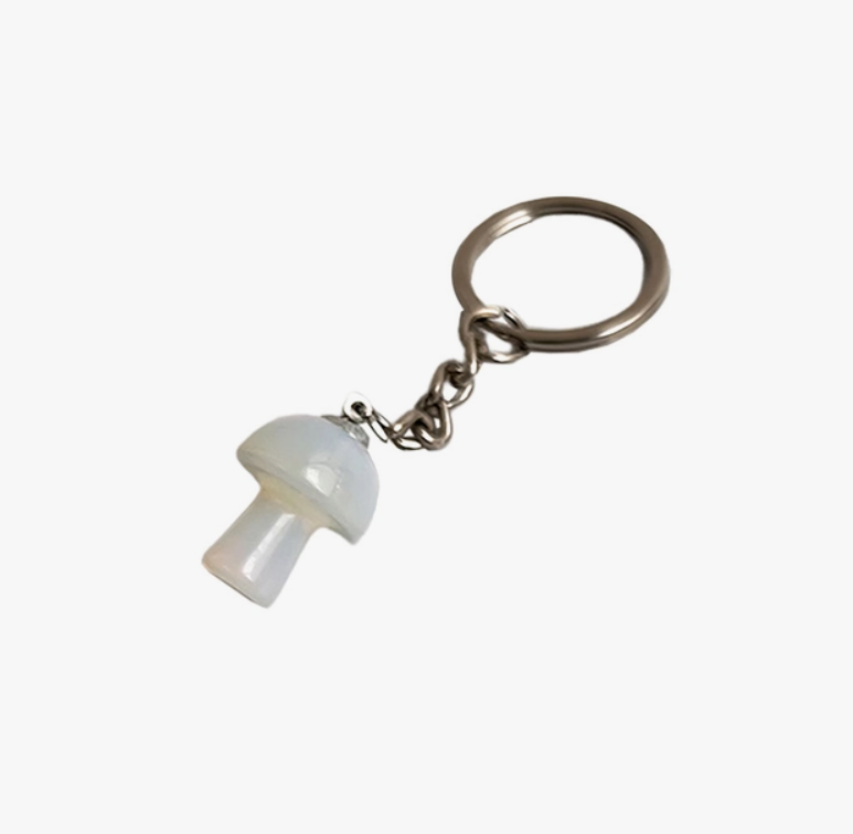 Crystal Mini Mushroom Keyring