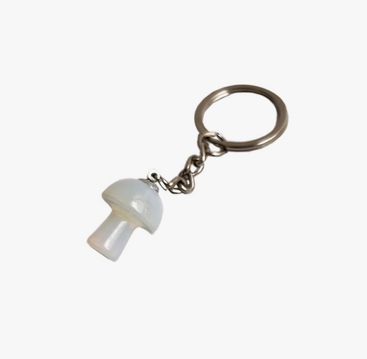 Crystal Mini Mushroom Keyring