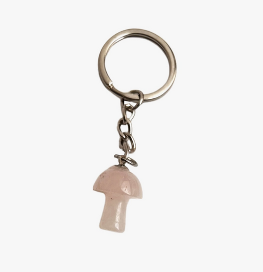 Crystal Mini Mushroom Keyring