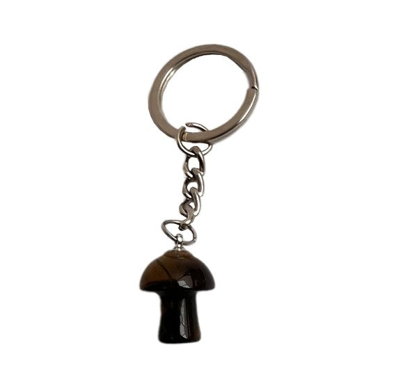 Crystal Mini Mushroom Keyring