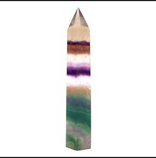 Crystal Tower - Rainbow Fluorite