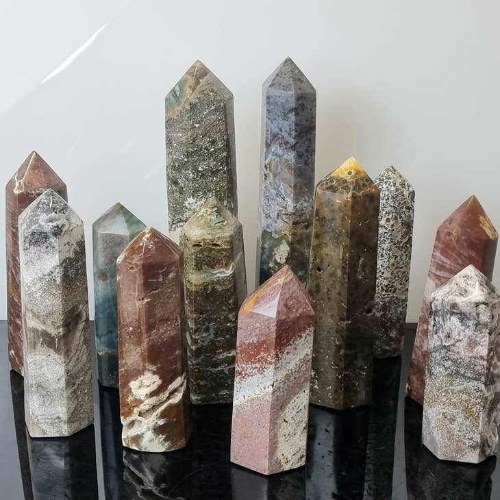 Crystal Tower - Ocean Jasper