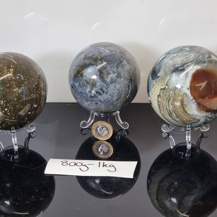 Crystal Sphere - Ocean Jasper