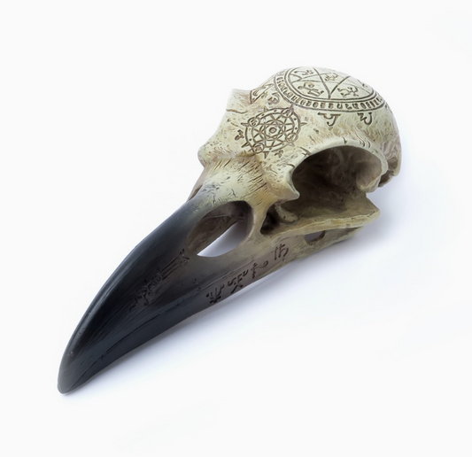 Omega Raven Skull Ornament