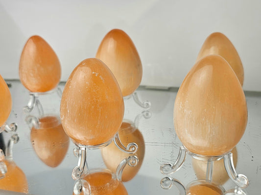 Crystal Egg - Orange Selenite