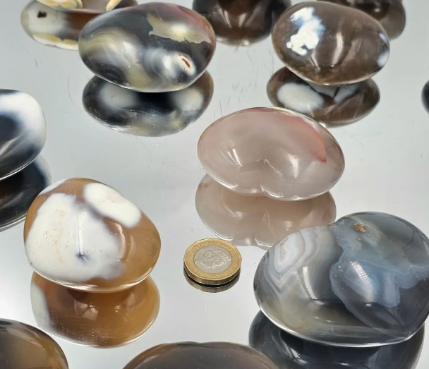 Crystal Heart - Orca Agate